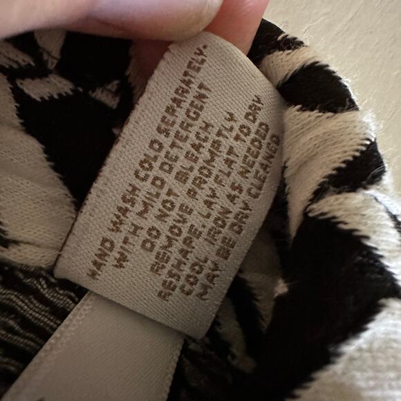 CHICOS | Womens Textured Chevron Blazer $159 Size Large One Button Mixed Media - Picture 10 of 14